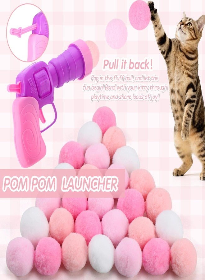 LaRandom 170 Pcs Cat Toy Pack for Indoor Cats Interactive Kitten Toys Including Cat Spring Plush Ball Launcher Catnip Mice Bell Balls Elastic Wool Balls for Indoor Cats Variety Pack - Image 4